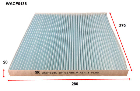 Cabin Filter RCA228P Fits Nissan WACF0136 - Wesfil