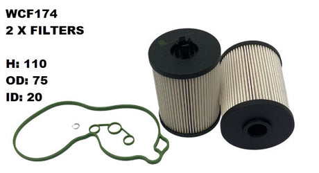 Diesel Fuel Filter R2653P Fits VW WCF174 - Wesfil