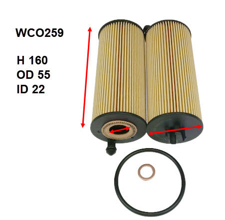 Oil Filter Fits BMW WCO259 - Wesfil