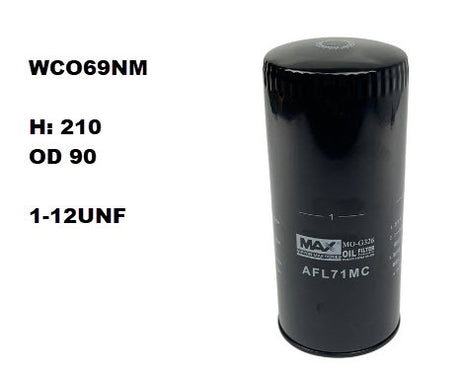 Oil Filter Fits Ford WCO69NM - Wesfil