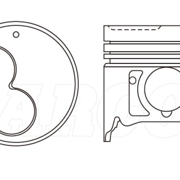 Piston & Pin Set ISUZU 4JG2T 4DP2080-STD - NASON