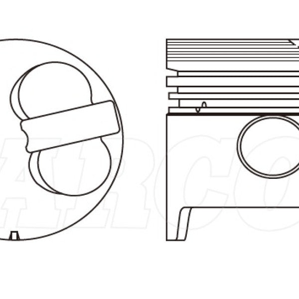 Piston & Pin Set TOYOTA 3B LATE 4DP2090-0.50 - NASON