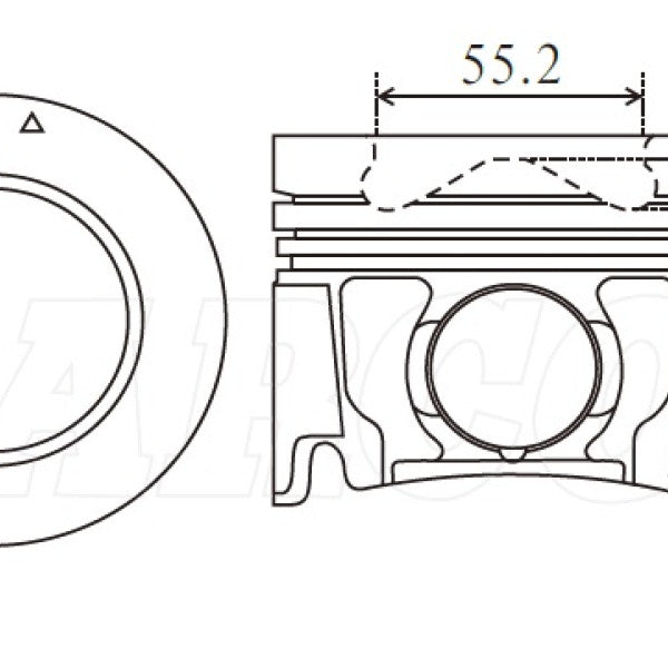 Piston & Pin Set ISUZU 4JJ1T TRUCK 4DP2099-0.50 - NASON