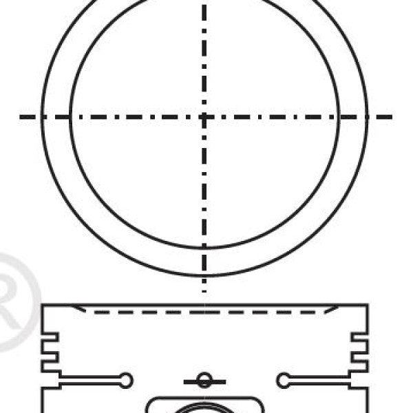 Piston & Pin Set NISSAN A12 OHV 8V 4P1014-1.00 - NASON