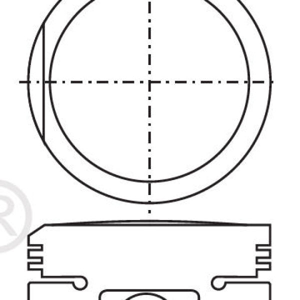 Piston & Pin Set MAZDA TC PRESS FIT PIN 4P1354-1.00 - NASON