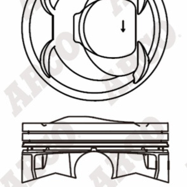 Piston & Ring Set HYUNDAI G4KJ DOHC 16V 4PR1474-0.50 - NASON