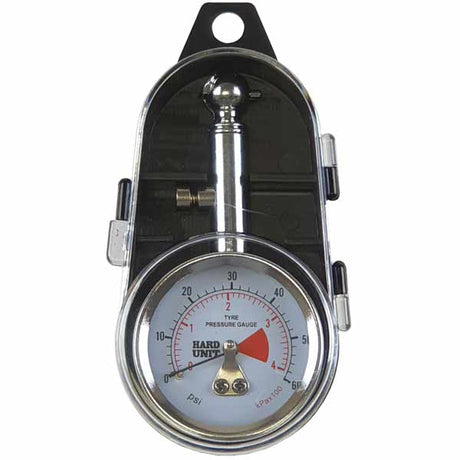Tyre Gauge Angle Head 4WD H/D Tire Pressure Reader 60PSI - HARD UNIT | Universal Auto Spares
