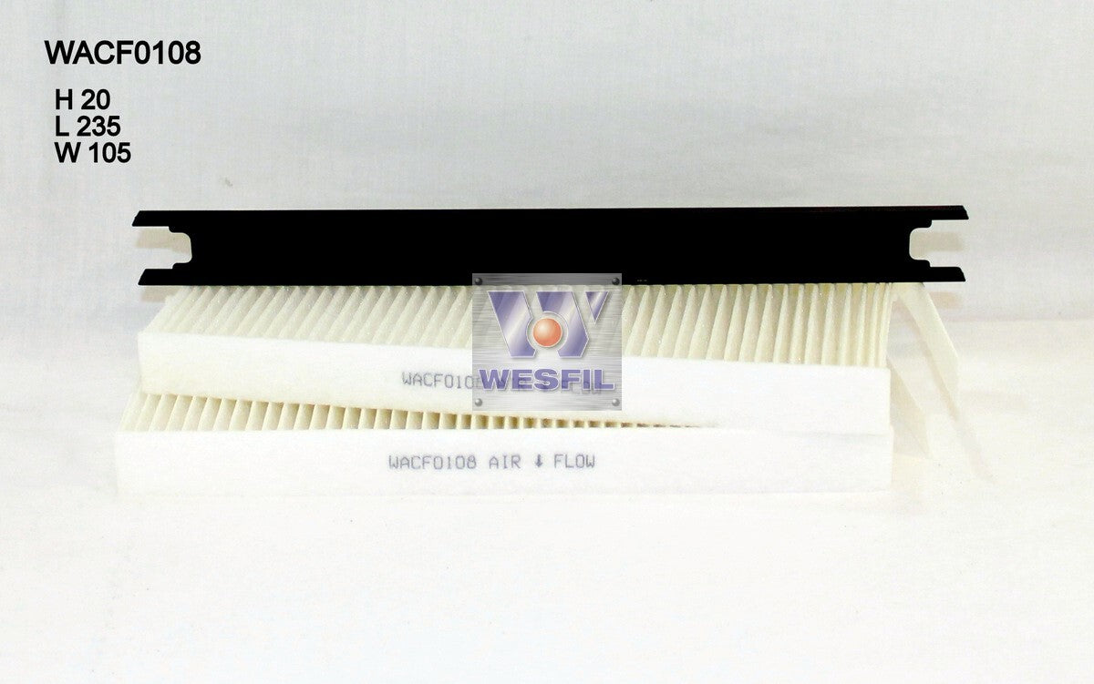 Cabin Filter RCA238P Fits Renault WACF0108 - Wesfil