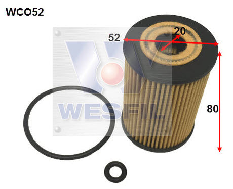 Oil Filter R2678P Fits Mercedes WCO52 - Wesfil
