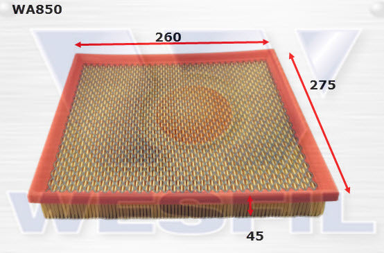 Air Filter A494 Fits Mazda WA850 - Wesfil