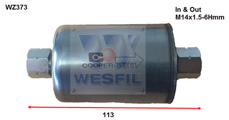 EFI Fuel Filter Z373 Fits Ford WZ373 - Wesfil