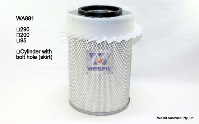 Air Filter HDA5553 Fits Hino WA881 - Wesfil