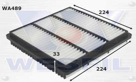Air Filter A489 Fits Mitsubishi WA489 - Wesfil