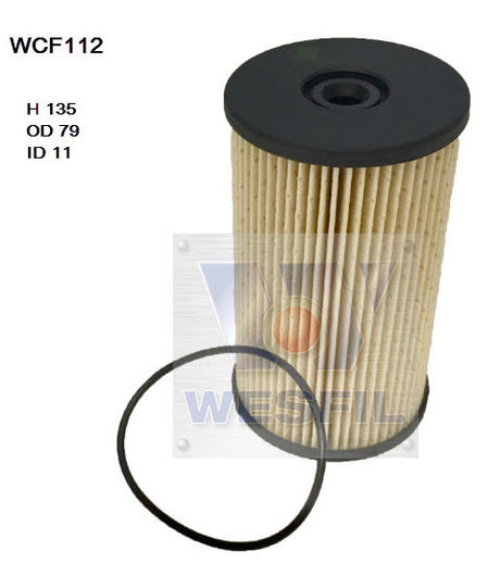 Diesel Fuel Filter R2642P Fits Audi WCF112 - Wesfil