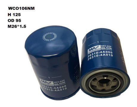 Oil Filter Fits Hyundai WCO106NM - Wesfil