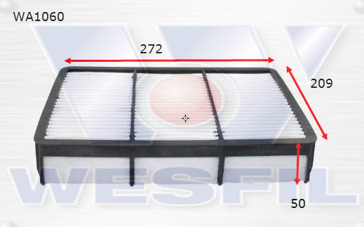 Air Filter Fits Toyota WA1060 - Wesfil