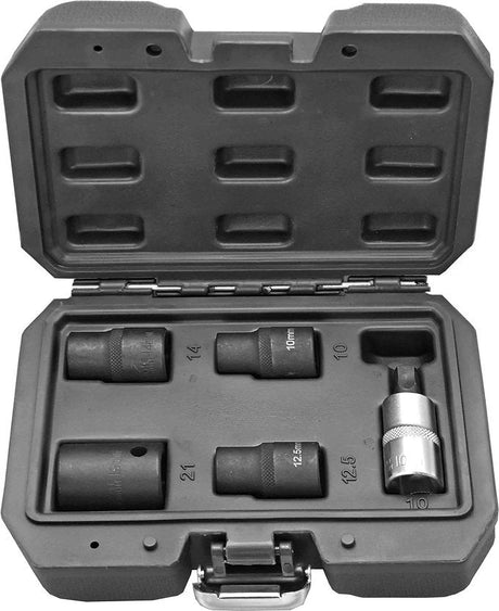 5 Piece 1/2” Dr Brake Caliper Socket & Bit Set 10mm Socket Bit - PKTool