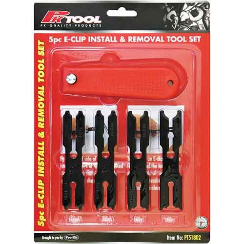 5 Piece E-Clip Installation & Removal Tool Set - PKTool