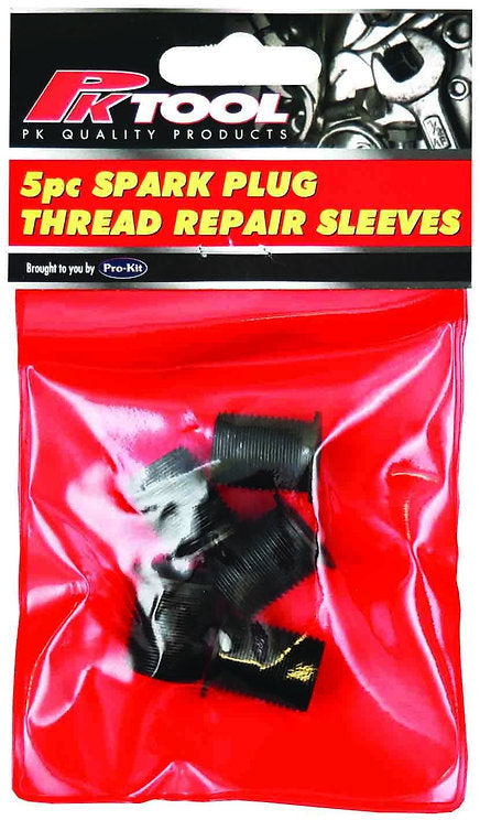 5 Piece Spark Plug Thread Repair Replacement Sleeve - PKTool