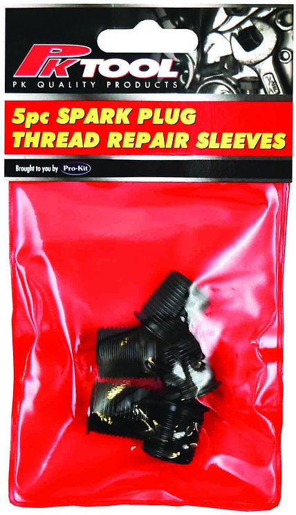 5 Piece Spark Plug Thread Repair Replacement Sleeve - PKTool