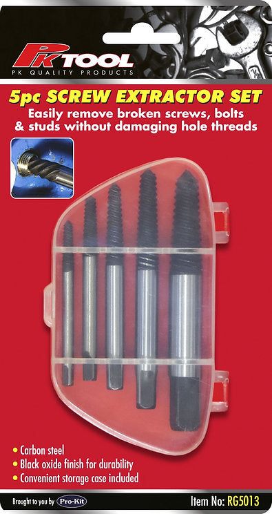 5 Pieces Bolt & Screw Extractor Set - PKTool