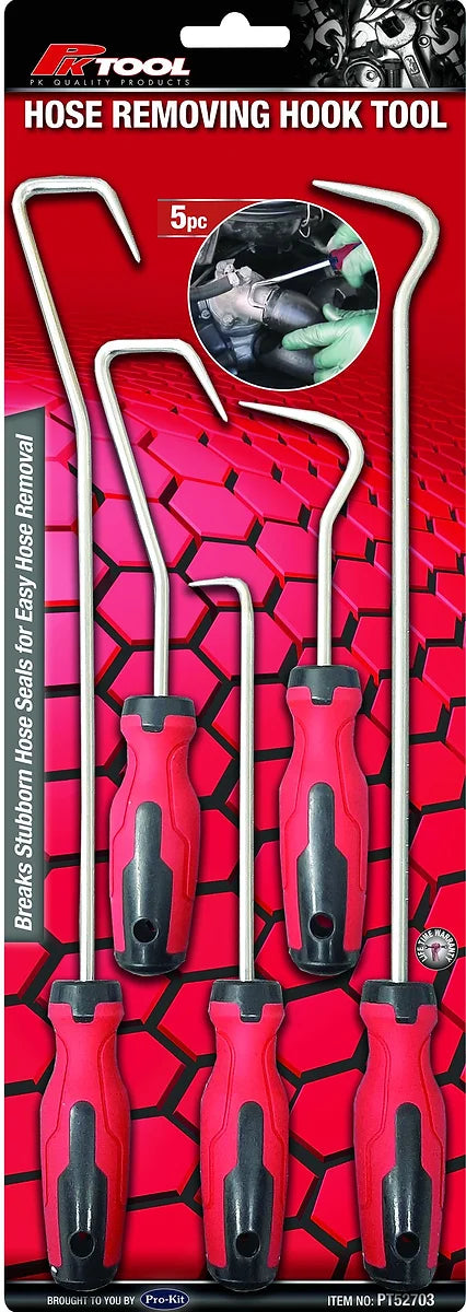 5 Pieces Hose Removing Hook Tool Set Breaks Stubborn Hose Seals - PKTool