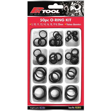 50 Piece O-Ring Kit - PKTool | Universal Auto Spares