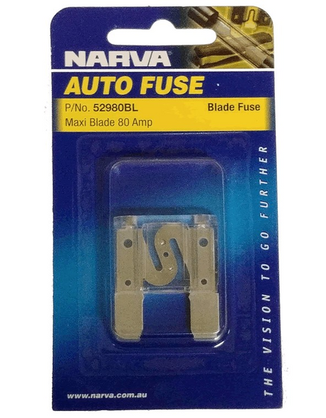 Maxi Blade Fuse 80A 1 Piece - Narva | Universal Auto Spares