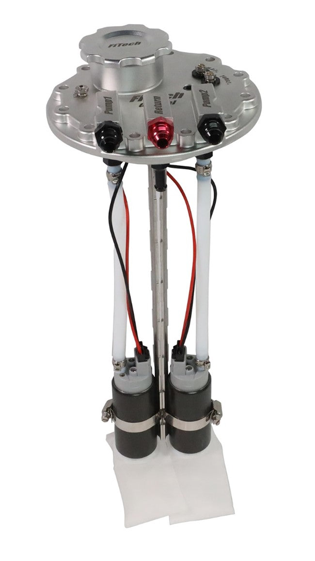 GO Fuel In Fuel Cell Twin Fuel Pump Module Includes 2" Filler FI50020 - FiTech - Electric Fuel Pumps - FiTech
