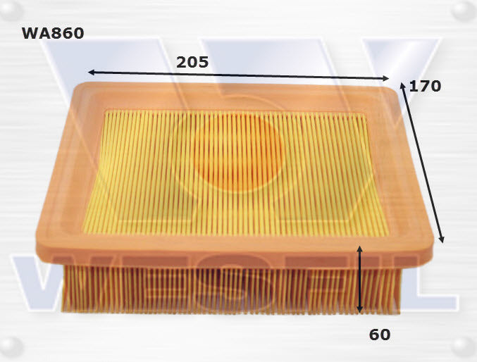 Air Filter A1217 Fits Daihatsu WA860 - Wesfil