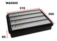 Air Filter A2077 Fits Toyota WA5605 - Wesfil