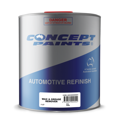 Wax & Grease Remover 1L/ 4L - Concept Paints 1L