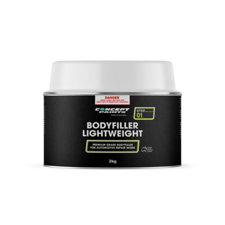 Light Weight Body Filler 500g, 1kg, 2kg & 4kg - Concept Paints | Universal Auto Spares