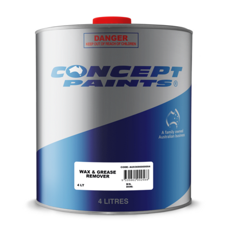 Wax & Grease Remover 1L/ 4L - Concept Paints 4L