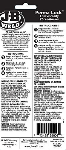 Perma-Lock Low Viscosity Thread Locker Green 6 ml - J-B Weld