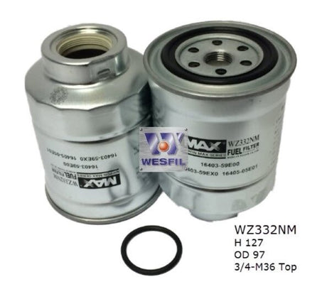 Diesel Fuel Filter Z332 Fits Ford/Nissan WZ332NM - Wesfil