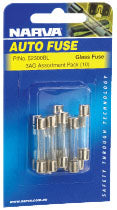 Auto Glass Fuse 3AG 3A 5 Pieces - Narva | Universal Auto Spares