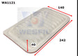 Air Filter A1442 Daihatsu Fits WA1121 - Wesfil