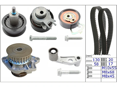 Water Pump & Timing Belt Kit 530008931 - INA