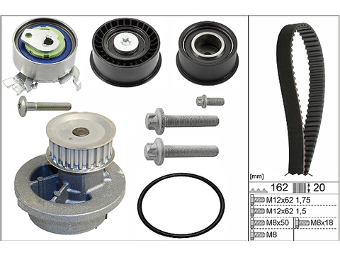 Water Pump & Timing Belt Kit 530044330 - INA