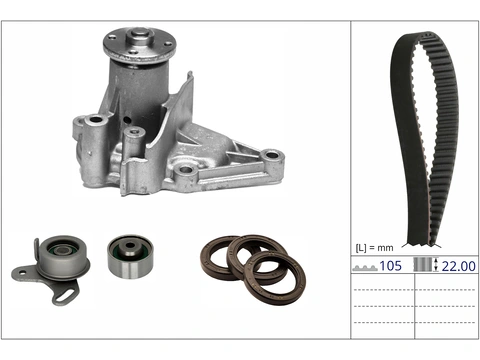 Water Pump & Timing Belt Kit 530086630 - INA