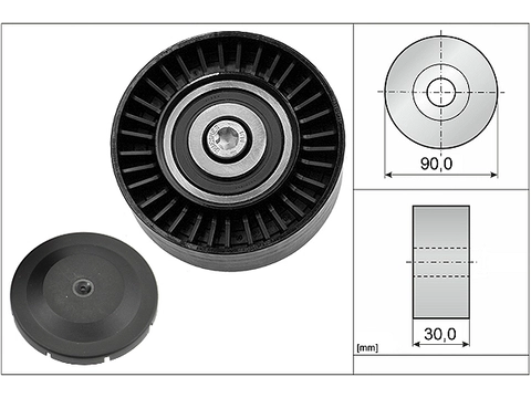 Deflection/Guide Pulley V-Ribbed Belt 532051410 - INA