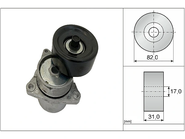 Belt Tensioner V-Ribbed Belt 534035910 - INA
