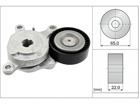 Belt Tensioner V-Ribbed Belt 534057510 - INA