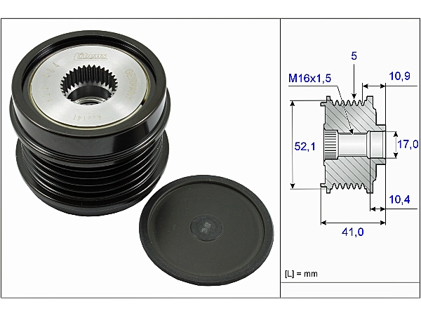 Alternator Freewheel Clutch 535027210 - INA