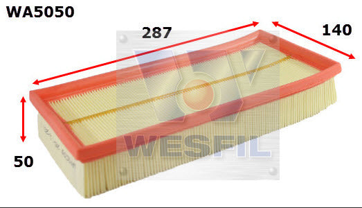 Air Filter A1682 Fits MGF WA5050 - Wesfil