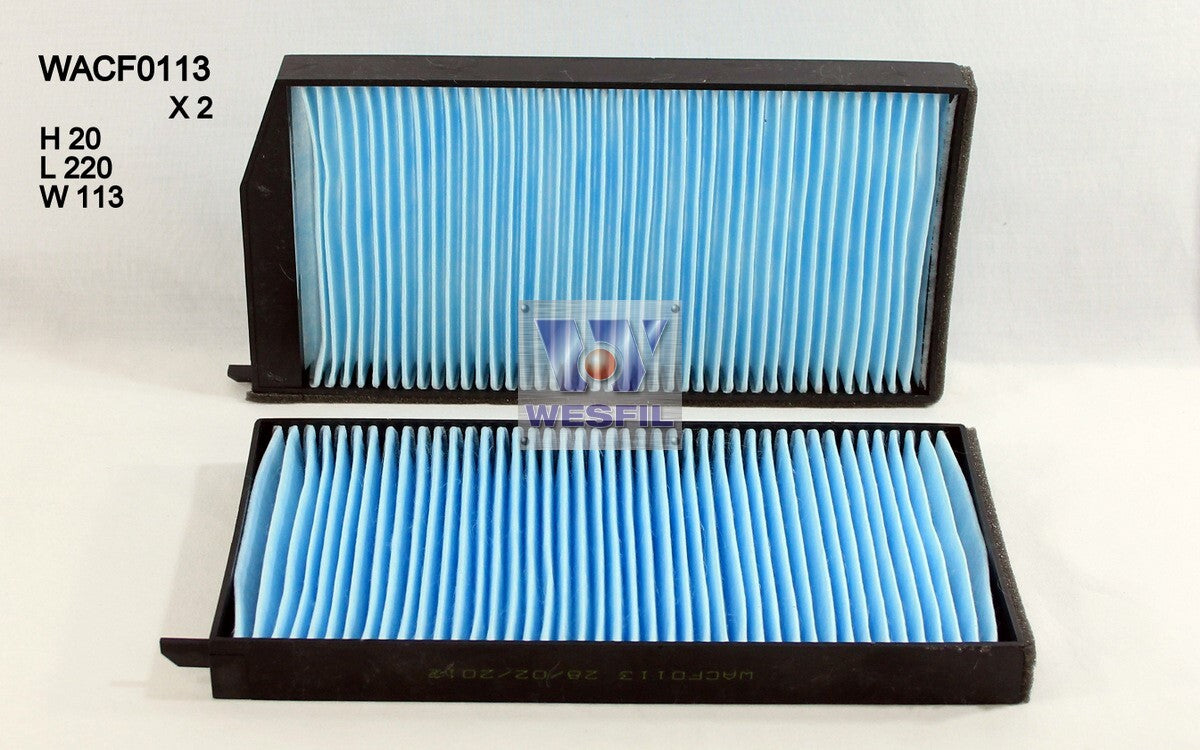 Cabin Filter RCA331P Fits Hyundai WACF0113 - Wesfil