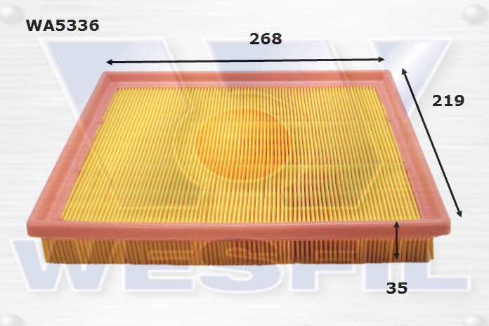 Air Filter A1872 Fits BMW WA5336 - Wesfil