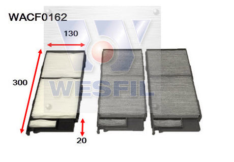 Cabin Filter Fits Toyota/Lexus WACF0162 - Wesfil