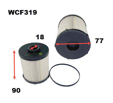 Diesel Fuel Filter R2792P Fits Mercedes WCF319 - Wesfil
